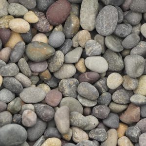 Mixed Color Beach Pebbles Landscaping Supplies from Field Stone Center Inc. in Covington, GA.